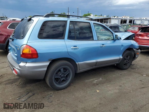 2003 Hyundai Santa Fe LX with VIN KM8SC73EX3U495459, listed as a Copart auction lot 68566604 with 155,841 mi miles and Salvage Title. Bid and sale history available at carsss.com. Image 3.
