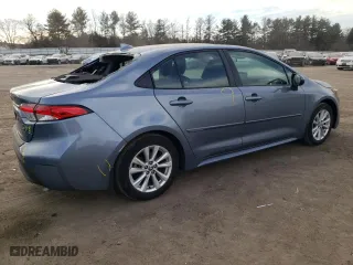 2024 Toyota Corolla LE with VIN 5YFB4MDE7RP112601, listed as a Copart auction lot 46424595 with 25,719 mi miles and Salvage Title. Bid and sale history available at carsss.com. Image 3.