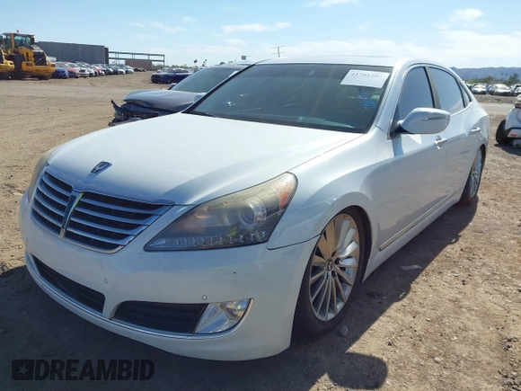 2014 Hyundai Equus Ultimate z VIN KMHGH4JH8EU080789, wystawiony jako IAAI lot #41781207 z przebiegiem 113 032 mil mil oraz . Historia ofert i sprzedaży dostępna na DreamBid. Obrazek 2.