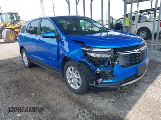 2024 Chevrolet Equinox LT z VIN 3GNAXUEG9RS235023, wystawiony jako IAAI lot #42413350 z przebiegiem 5 305 mil mil oraz . Historia ofert i sprzedaży dostępna na DreamBid. Obrazek 1.