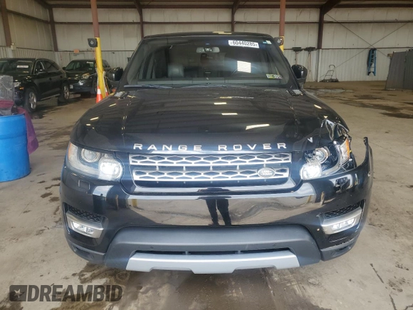 2016 Land Rover Range Rover Sport HSE with VIN SALWR2PFXGA114879, listed as a Copart auction lot 60440285 with 64,202 mi miles and Salvage title. Bid and sale history available at DreamBid. Image 5.