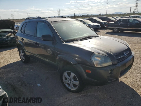 2007 Hyundai Tucson GLS with VIN KM8JM12B47U586150, listed as a Copart auction lot 75758794 with 203,714 mi miles and Clean Title. Bid and sale history available at carsss.com. Image 4.