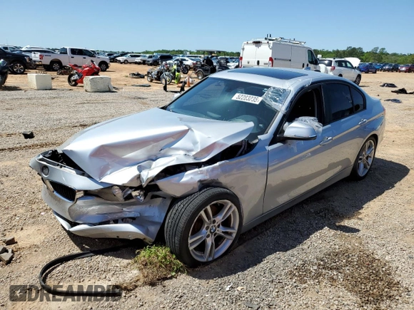 2012 BMW 3 Series 328i with VIN WBA3A5C53CF342314, listed as a Copart auction lot 52283235 with 158,933 mi miles and Salvage Title. Bid and sale history available at carsss.com. Image 1.
