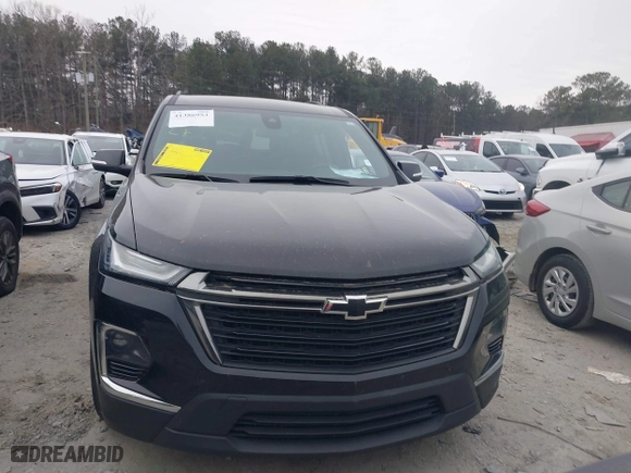 2022 Chevrolet Traverse LT Cloth with VIN 1GNERGKWXNJ184930, listed as a IAAI auction lot 41386953 with 47,913 mi miles. Bid and sale history available at carsss.com. Image 12.