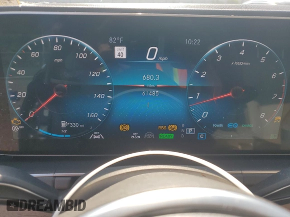 2020 Mercedes-Benz GLS 450 with VIN 4JGFF5KE3LA132145, listed as a Copart auction lot 70761804 with 61,485 mi miles and Salvage Title. Bid and sale history available at DreamBid. Image 9.