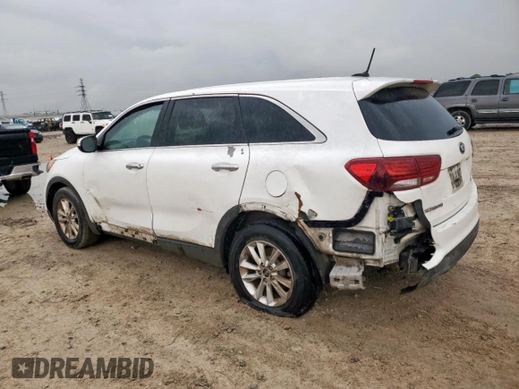 2019 Kia Sorento LX with VIN 5XYPG4A59KG488437, listed as a Copart auction lot 59207325 with 120,099 mi miles and Clean title. Bid and sale history available at DreamBid. Image 2.