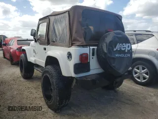 2001 Jeep Wrangler Sahara with VIN 1J4FA59S31P334308, listed as a Copart auction lot 77984464 with 116,293 mi miles and Salvage Title. Bid and sale history available at carsss.com. Image 2.