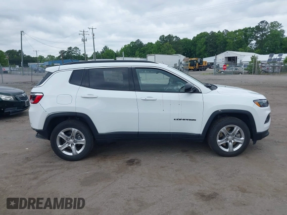 2024 Jeep Compass Latitude with VIN 3C4NJDBN9RT607209, listed as a IAAI auction lot 42233206 with 35,245 mi miles and . Bid and sale history available at DreamBid. Image 13.