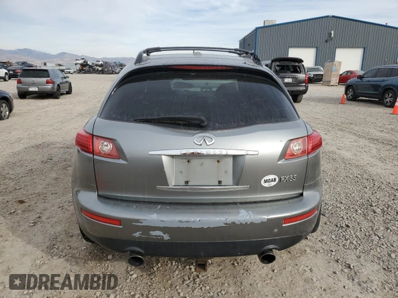 2007 Infiniti FX35 with VIN JNRAS08W47X210142, listed as a Copart auction lot 76359914 with 294,014 mi miles and Clean Title. Bid and sale history available at carsss.com. Image 6.