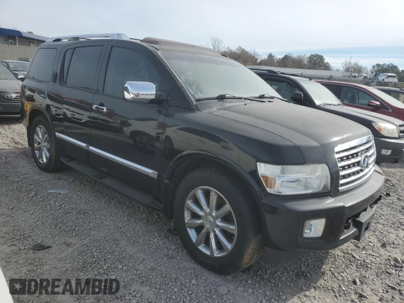 2009 Infiniti QX56 with VIN 5N3AA08DX9N904417, listed as a Copart auction lot 83035734 with 181,989 mi miles and Clean Title. Bid and sale history available at carsss.com. Image 4.