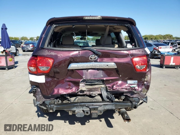 2016 Toyota Sequoia Platinum with VIN 5TDDW5G17GS138458, listed as a Copart auction lot 78431964 with 168,137 mi miles and Salvage Title. Bid and sale history available at carsss.com. Image 6.