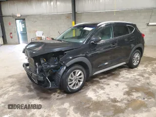 2018 Hyundai Tucson SEL with VIN KM8J3CA44JU690596, listed as a Copart auction lot 60290475 with 97,512 mi miles and Salvage title. Bid and sale history available at DreamBid. Image 1.