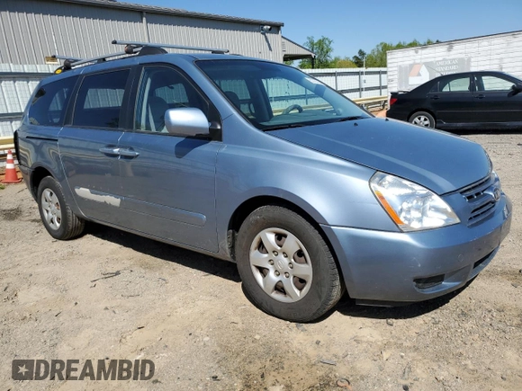 2008 Kia Sedona EX with VIN KNDMB233386237457, listed as a Copart auction lot 53727365 with 246,238 mi miles and Salvage Title. Bid and sale history available at carsss.com. Image 4.