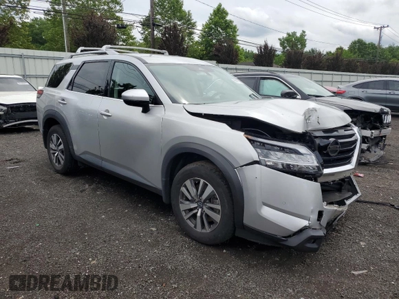 2023 Nissan Pathfinder SL with VIN 5N1DR3CC9PC242434, listed as a Copart auction lot 63191855 with 31,893 mi miles and Salvage title. Bid and sale history available at DreamBid. Image 4.
