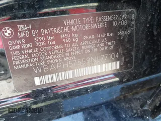 2009 BMW 3 Series 328i with VIN WBAPH57559NL77104, listed as a IAAI auction lot 41707276 with 146,170 mi miles and . Bid and sale history available at DreamBid. Image 9.