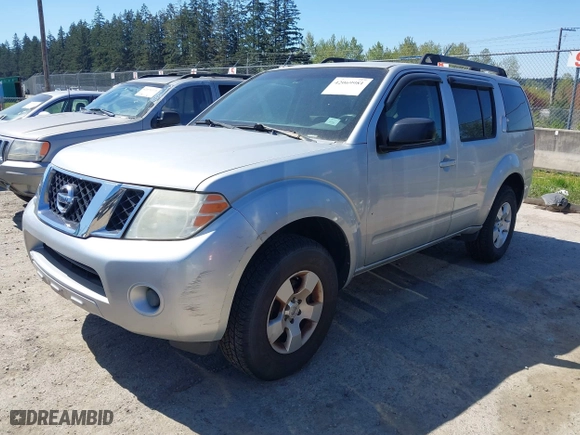 2008 Nissan Pathfinder LE with VIN 5N1AR18B98C624083, listed as a IAAI auction lot 42069981 with 163,678 mi miles. Bid and sale history available at carsss.com. Image 2.