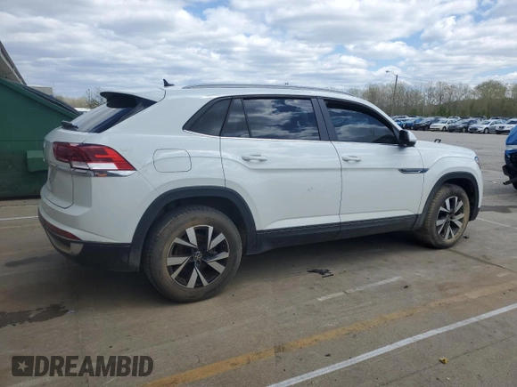 2022 Volkswagen Atlas SE with VIN 1V2DC2CA1NC200298, listed as a Copart auction lot 53239565 with 56,192 mi miles and Salvage title. Bid and sale history available at DreamBid. Image 3.