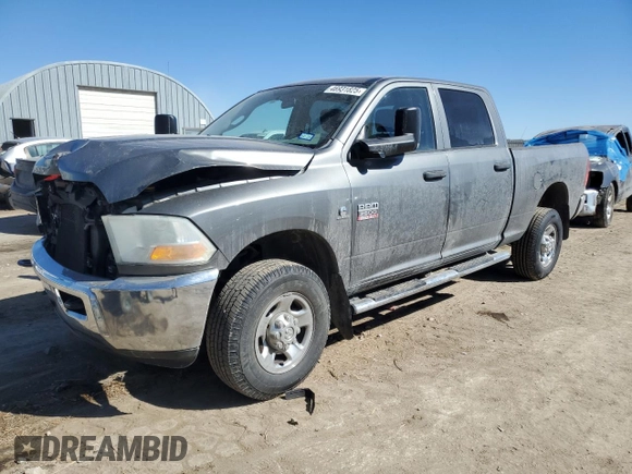 2011 Ram 2500 Laramie with VIN 3D7UT2CL3BG619979, listed as a Copart auction lot 46931825 with 163,527 mi miles and Salvage title. Bid and sale history available at DreamBid. Image 1.