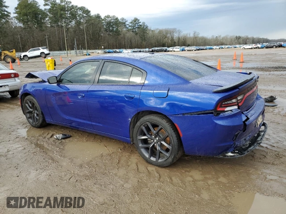 2022 Dodge Charger SXT with VIN 2C3CDXBG7NH202281, listed as a Copart auction lot 89396365 with 34,422 mi miles and Salvage Title. Bid and sale history available at DreamBid. Image 2.
