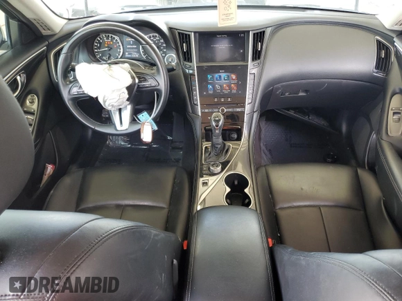 2021 Infiniti Q50 Pure with VIN JN1EV7AP3MM704352, listed as a Copart auction lot 51547225 with 21,296 mi miles and Non Repairable. Bid and sale history available at DreamBid. Image 8.