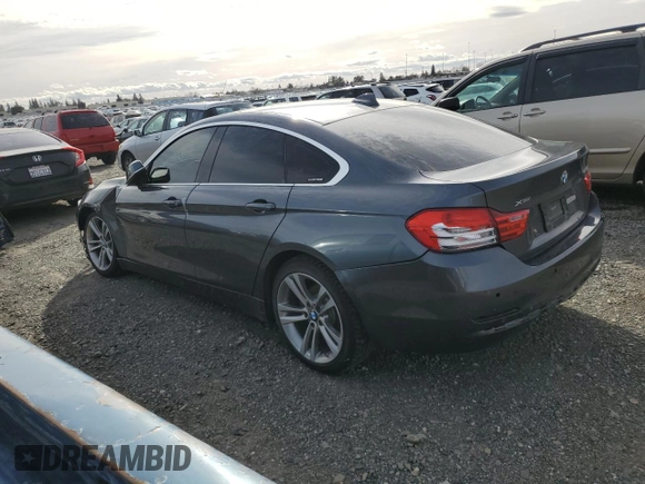 2017 BMW 4 Series 430i xDrive with VIN WBA4F9C54HG440590, listed as a Copart auction lot 45761255 with 105,551 mi miles and Salvage title. Bid and sale history available at DreamBid. Image 2.