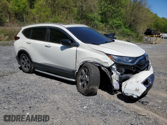 2017 Honda CR-V EX-L with VIN 5J6RW1H8XHL001280, listed as a Copart auction lot 55015985 with 58,280 mi miles and Salvage Title. Bid and sale history available at carsss.com. Image 4.