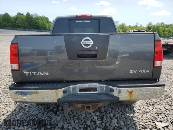 2012 Nissan Titan SV z VIN 1N6AA0EJ9CN325608, wystawiony jako Copart lot #58925565 z przebiegiem 86 967 mil mil oraz Szkoda całkowita • Salvage title. Historia ofert i sprzedaży dostępna na DreamBid. Obrazek 6.
