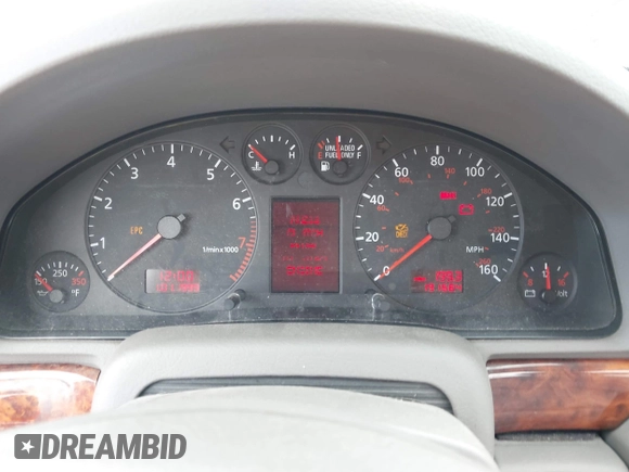 2001 Audi A4 with VIN WAUDH68DX1A010693, listed as a IAAI auction lot 42445405 with 191,684 mi miles and . Bid and sale history available at DreamBid. Image 7.