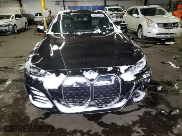 2022 BMW i4 eDrive40 z VIN WBY73AW0XNFM42466, wystawiony jako Copart lot #87421194 z przebiegiem Nie podano mil oraz Szkoda całkowita • Salvage title. Historia ofert i sprzedaży dostępna na DreamBid. Obrazek 5.