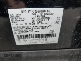 2018 Ford Explorer z VIN 1FM5K8B83JGC19928, wystawiony jako Copart lot #53517895 z przebiegiem 87 517 mil mil oraz Szkoda całkowita • Salvage title. Historia ofert i sprzedaży dostępna na DreamBid. Obrazek 13.