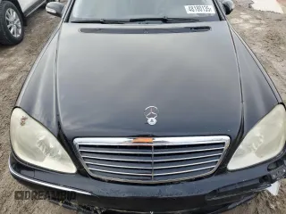 2003 Mercedes-Benz S-Class 5.0L with VIN WDBNG75JX3A326428, listed as a Copart auction lot 48180135 with 0 mi miles and Salvage Title. Bid and sale history available at carsss.com. Image 12.