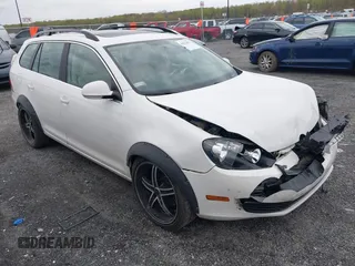 2013 Volkswagen Jetta SportWagen TDI with VIN 3VWPL7AJ7DM692151, listed as a IAAI auction lot 42022007 with 120,146 mi miles. Bid and sale history available at carsss.com. Image 1.