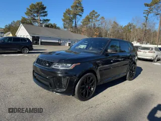 2018 Land Rover Range Rover Sport SVR with VIN SALWZ2SE9JA804998, listed as a Copart auction lot 88532855 with 102,965 mi miles and Clean Title. Bid and sale history available at carsss.com. Image 1.