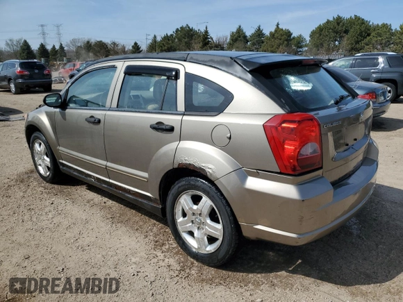 2007 Dodge Caliber SXT with VIN 1B3HB48B27D263783, listed as a Copart auction lot 53116575 with 164,533 mi miles and Salvage Title. Bid and sale history available at DreamBid. Image 2.