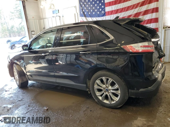 2019 Ford Edge Titanium with VIN 2FMPK4K9XKBC11683, listed as a Copart auction lot 50772945 with 114,006 mi miles and Salvage Title. Bid and sale history available at carsss.com. Image 2.