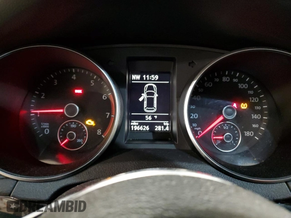 2012 Volkswagen Golf GTI with VIN WVWGV7AJ2CW232794, listed as a Copart auction lot 55497715 with 196,626 mi miles and Clean title. Bid and sale history available at DreamBid. Image 9.