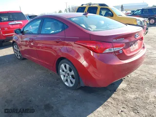 2012 Hyundai Elantra GLS with VIN KMHDH4AE3CU477283, listed as a IAAI auction lot 41701491 with 210,614 mi miles. Bid and sale history available at carsss.com. Image 3.