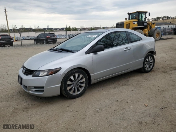 2009 Honda Civic Cpe EX with VIN 2HGFG12849H537298, listed as a Copart auction lot 50982275 with 147,911 mi miles and Salvage Title. Bid and sale history available at carsss.com. Image 1.