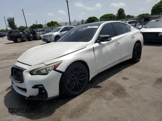 2021 Infiniti Q50 Luxe with VIN JN1EV7BR9MM753667, listed as a Copart auction lot 60080615 with 35,858 mi miles and Non repairable. Bid and sale history available at DreamBid. Image 1.