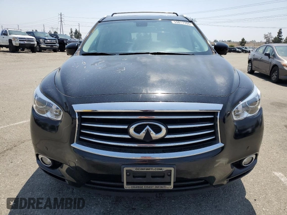 2014 Infiniti QX60 with VIN 5N1AL0MN5EC503803, listed as a Copart auction lot 59817765 with 106,968 mi miles and Salvage title. Bid and sale history available at DreamBid. Image 5.