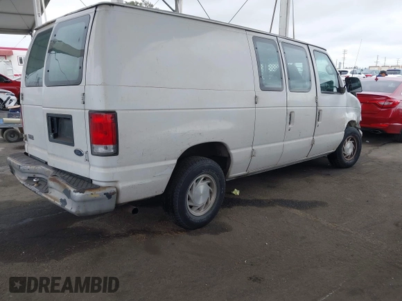 2001 Ford Econoline Cargo with VIN 1FTRE14211HA57966, listed as a IAAI auction lot 42207750 with 239,936 mi miles and . Bid and sale history available at DreamBid. Image 4.