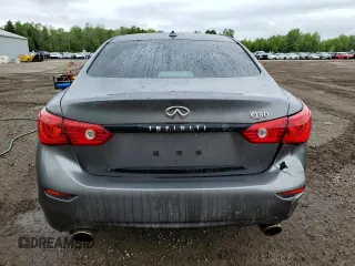 2015 Infiniti Q50 Premium with VIN JN1BV7AR1FM399537, listed as a Copart auction lot 58792395 with 179,391 mi miles and Salvage title. Bid and sale history available at DreamBid. Image 6.
