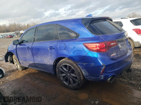 2019 Acura MDX Technology with VIN 5J8YD4H08KL011219, listed as a Copart auction lot 45354005 with Not provided miles and Salvage title. Bid and sale history available at DreamBid. Image 2.
