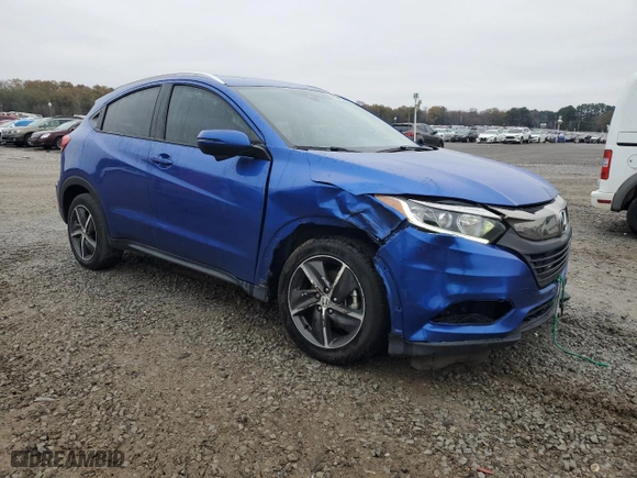 2021 Honda HR-V EX-L with VIN 3CZRU5H77MM701836, listed as a Copart auction lot 83841894 with 77,801 mi miles and Salvage Title. Bid and sale history available at carsss.com. Image 4.