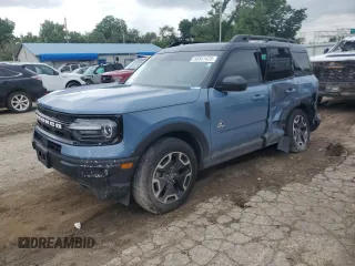 2024 Ford Bronco Sport Outer Banks with VIN 3FMCR9C60RRE07669, listed as a Copart auction lot 58541425 with 19,387 mi miles and Salvage title. Bid and sale history available at DreamBid. Image 1.