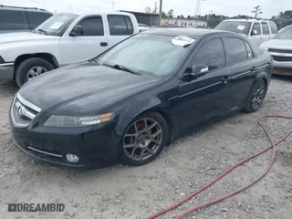 2007 Acura TL Type-S with VIN 19UUA76507A038103, listed as a IAAI auction lot 41842448 with 196,575 mi miles. Bid and sale history available at carsss.com. Image 2.