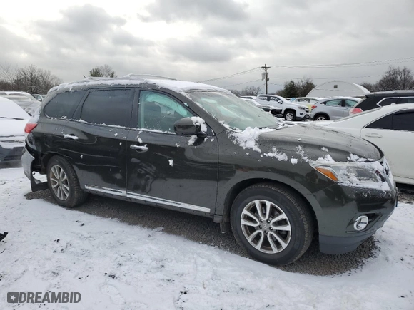 2015 Nissan Pathfinder SL with VIN 5N1AR2MM3FC645246, listed as a Copart auction lot 41335915 with 108,030 mi miles and Salvage Title. Bid and sale history available at carsss.com. Image 4.