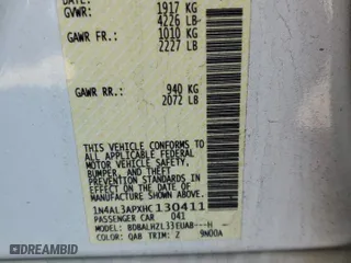 2017 Nissan Altima 2.5 SL with VIN 1N4AL3APXHC130411, listed as a Copart auction lot 46897955 with 91,182 mi miles and Salvage Title. Bid and sale history available at carsss.com. Image 12.