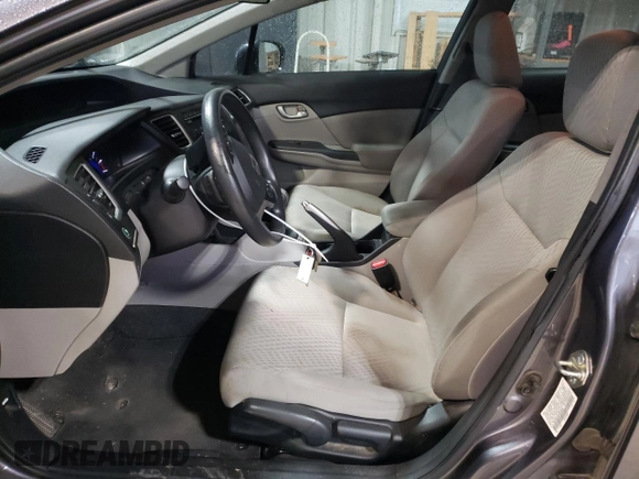 2015 Honda Civic Sedan LX with VIN 19XFB2E52FE023025, listed as a Copart auction lot 50225625 with 187,307 mi miles and Clean Title. Bid and sale history available at carsss.com. Image 7.