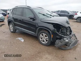 2016 Volkswagen Tiguan S z VIN WVGAV7AX5GW577538, wystawiony jako IAAI lot #41554415 z przebiegiem 94 233 mil mil oraz . Historia ofert i sprzedaży dostępna na DreamBid. Obrazek 1.